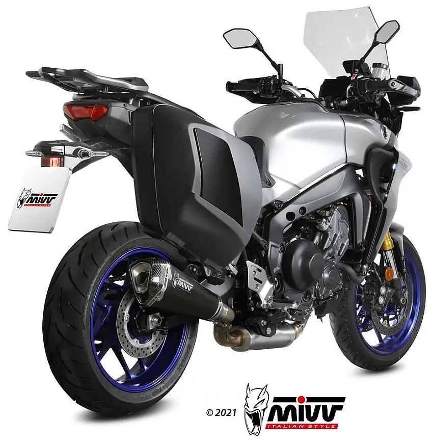 Scarico completo Mivv DELTA RACE omologato inox nero per Yamaha Tracer 900 21-24