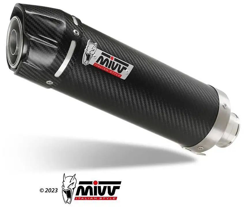 Scarico completo Mivv GP omologato carbonio con fondello in carbonio per KTM 125 Duke 11-16