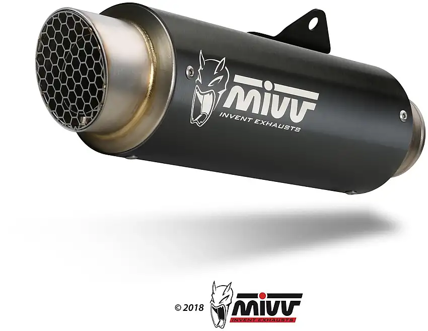 Scarico completo Mivv GPpro omologato inox nero per Suzuki GSX-S 125 17-20