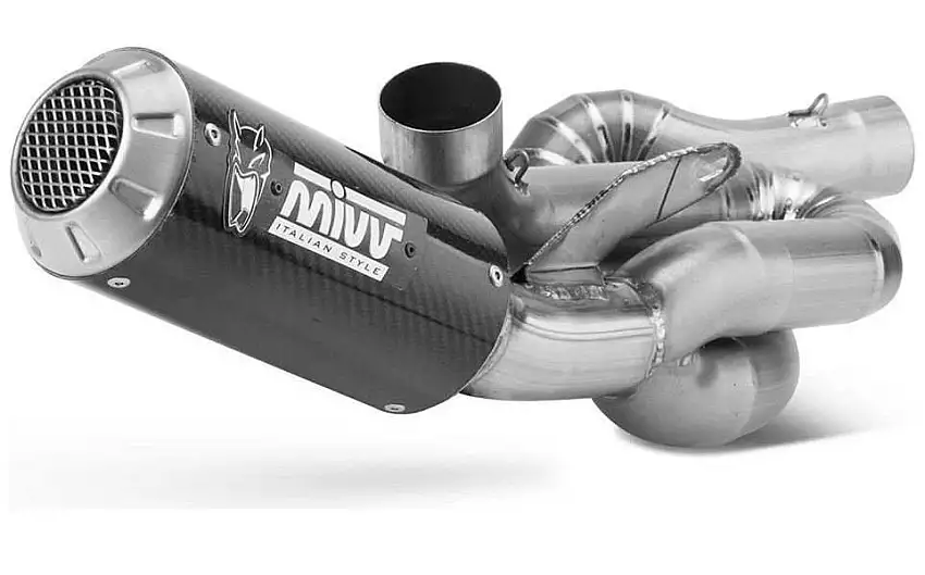 Scarico completo Mivv MK3 non omologato carbonio per Ducati Streetfighter V4 20-22