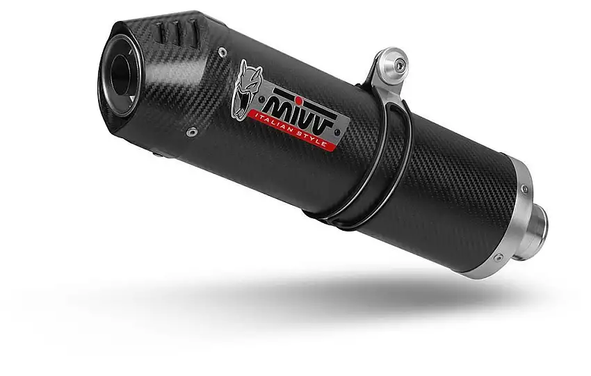 Scarico completo Mivv OVAL omologato carbonio con fondello in carbonio per Kawasaki Versys 650 21-23