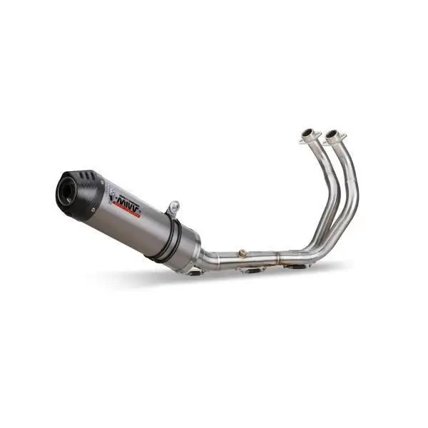 Scarico completo Mivv OVAL omologato titanio con fondello in carbonio per Yamaha Tracer 700 GT 19-24