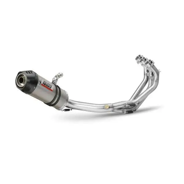 Scarico completo Mivv OVAL omologato titanio con fondello in carbonio per Yamaha Tracer 900 13-20