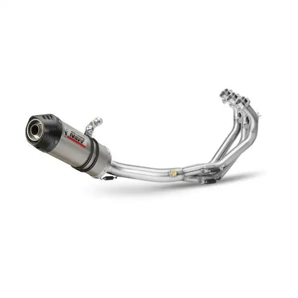 Scarico completo Mivv OVAL omologato titanio con fondello in carbonio per Yamaha XSR 900 16-20