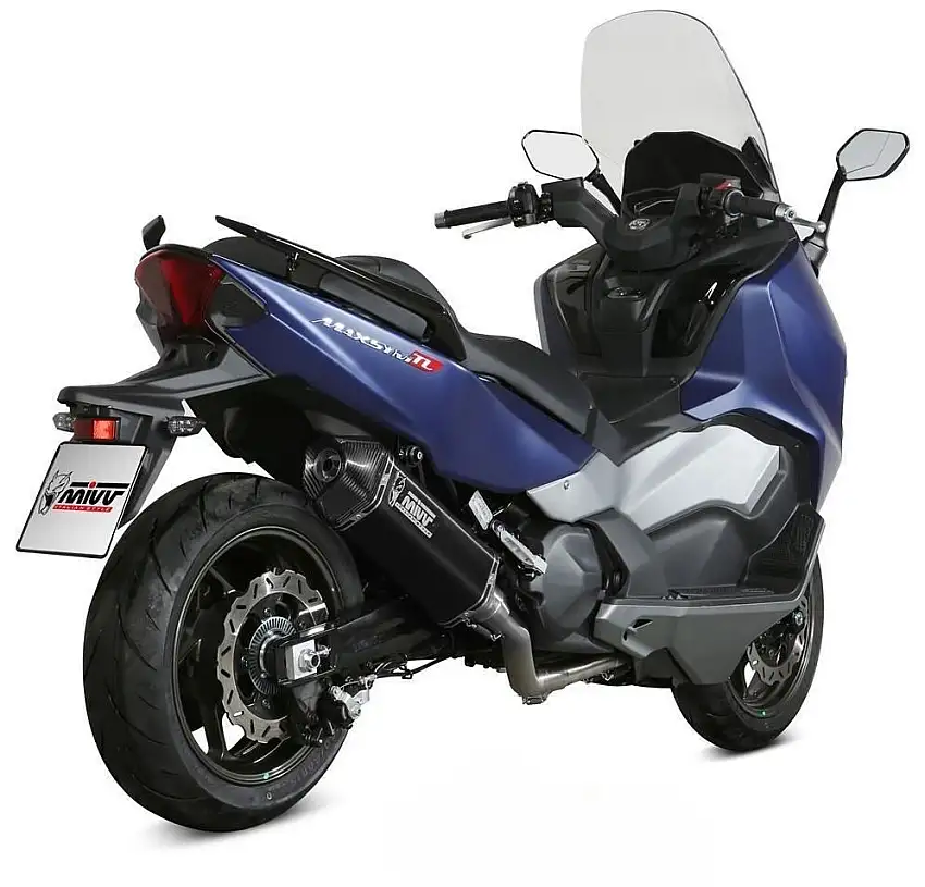 Scarico completo Mivv SPEED EDGE omologato inox nero per Sym Maxsym tl 500 2020