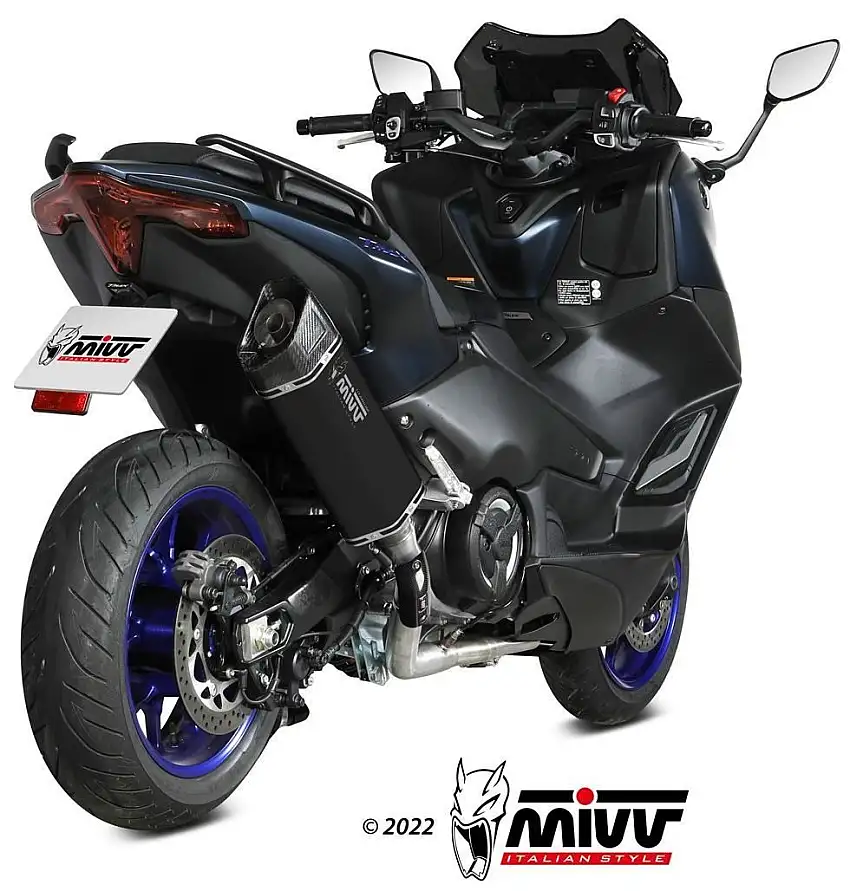 Scarico completo Mivv SR-1 omologato Titanio nero per Yamaha T-Max 560 22-24