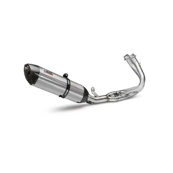 Scarico completo Mivv SUONO omologato inox con fondello in carbonio per Kawasaki ER6F 12-16