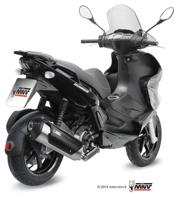 Scarico completo Mivv URBAN non omologato inox per Gilera Runner 200 08-12