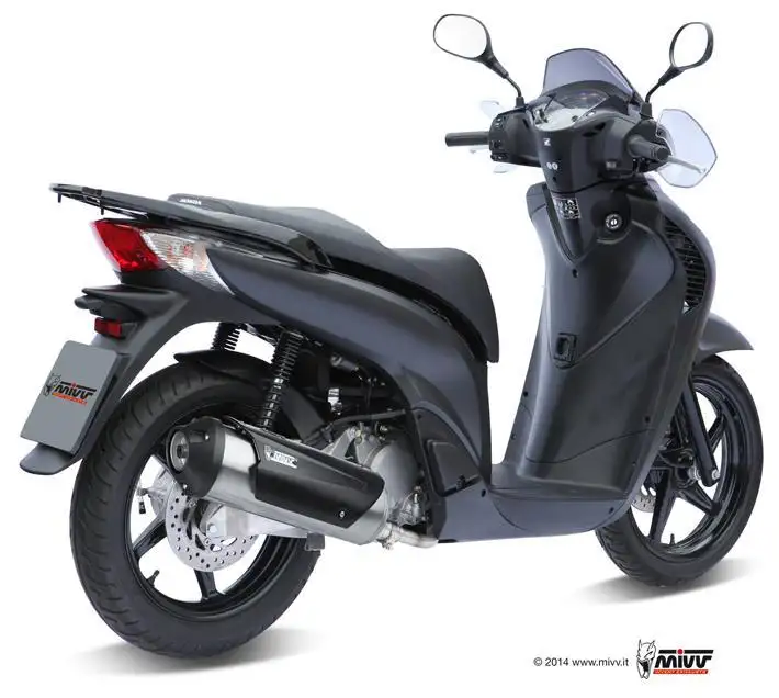 Scarico completo Mivv URBAN non omologato inox per Honda SH 125 02-12