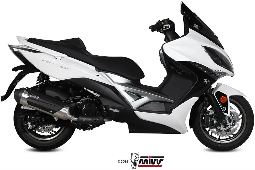 Scarico completo Mivv URBAN non omologato inox per Kymco Xciting 400 I 13-16