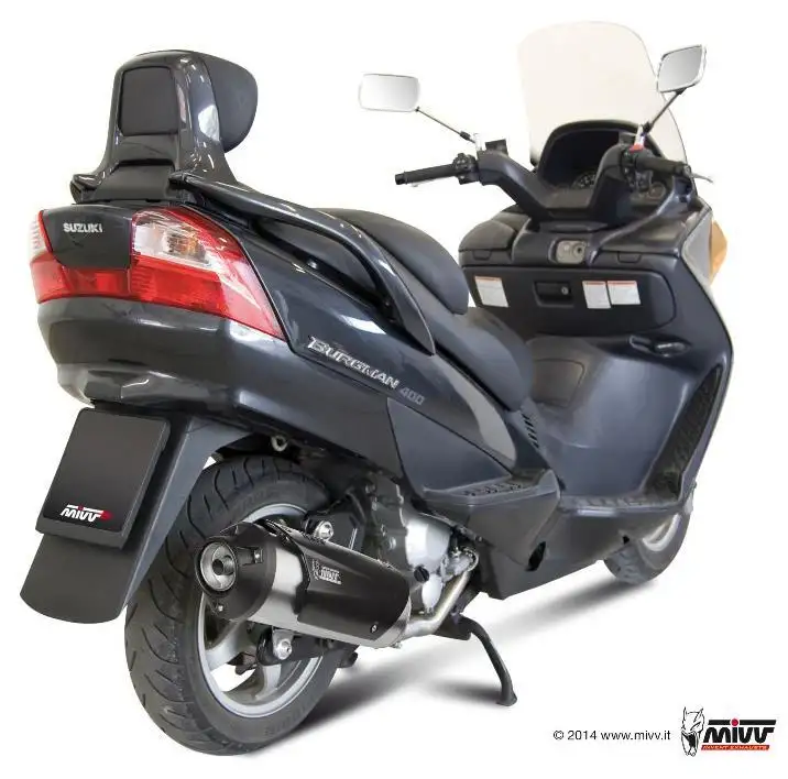 Scarico completo Mivv URBAN omologato inox per Suzuki Burgman 250 03-06