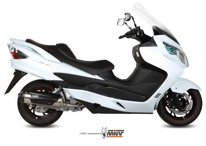 Scarico completo Mivv URBAN non omologato inox per Suzuki Burgman 400 06-16