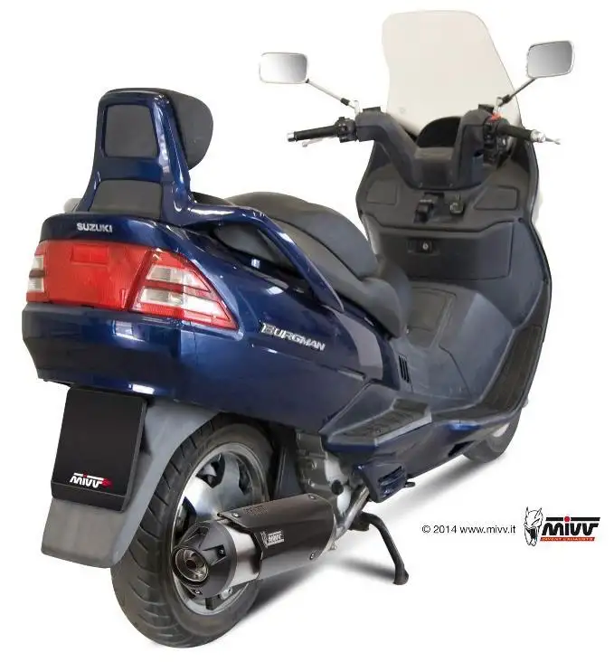 Scarico completo Mivv URBAN omologato inox per Suzuki Burgman 400 99-02