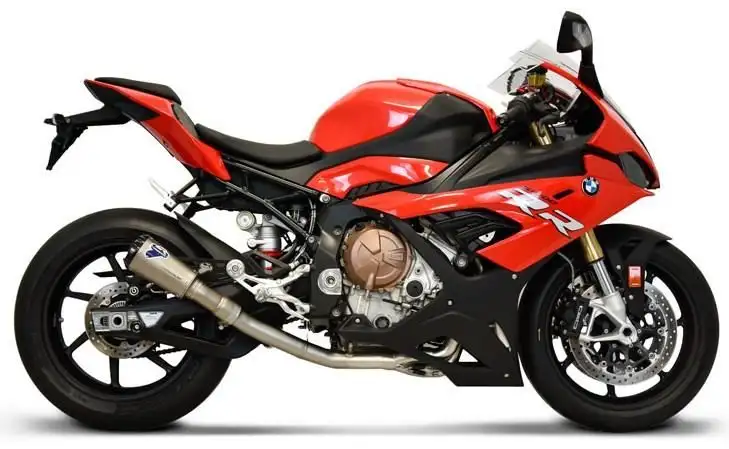 Scarico completo Termignoni non omologato con collettori in acciaio inox e terminale in titanio con fondello in alluminio CNC per BMW S 1000 RR 19-24