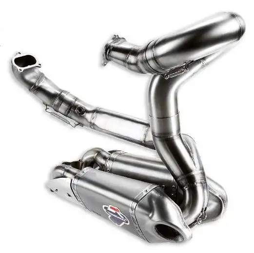 Scarico completo Termignoni non omologato con collettori in acciaio inox e terminali in titanio per Ducati 1199 Panigale 12-14 (2 Silenziatori)