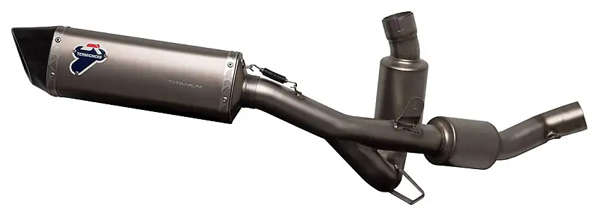 Scarico completo Termignoni non omologato con collettori in acciaio inox e terminale in titanio per Ducati Multistrada 950 17-21