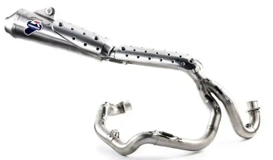 Scarico completo Termignoni non omologato passaggio alto con collettori e terminale in acciaio inox per Ducati Scrambler 800 15-20