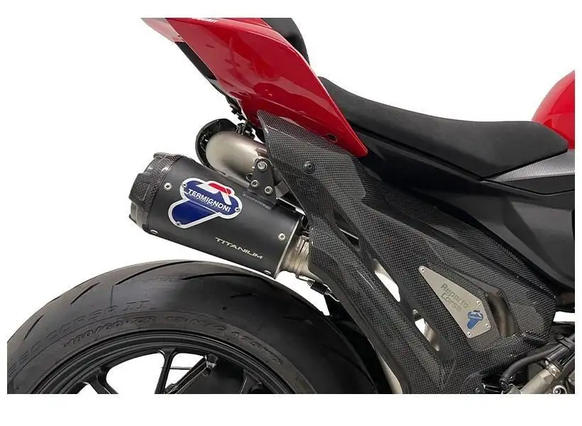Scarico completo Termignoni non omologato con collettori e terminali in titanio SBK Replica per Ducati Streetfighter V2 21-24 (2 silenziatori)
