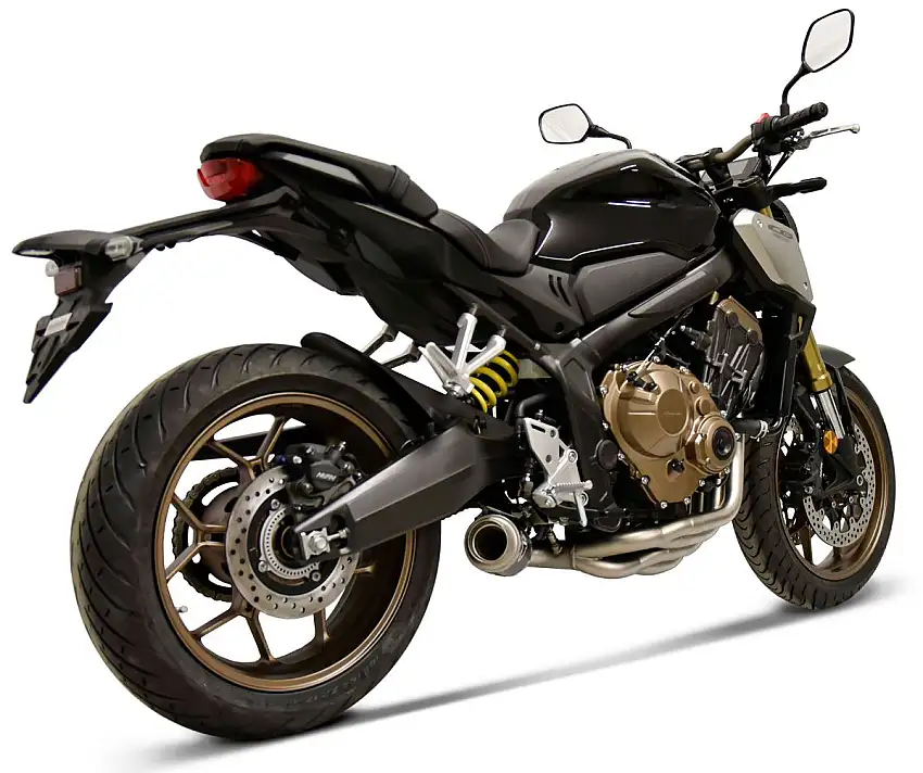 Scarico completo Termignoni non omologato con collettori in acciaio inox e terminale in carbonio per Honda CB 650 R 19-25