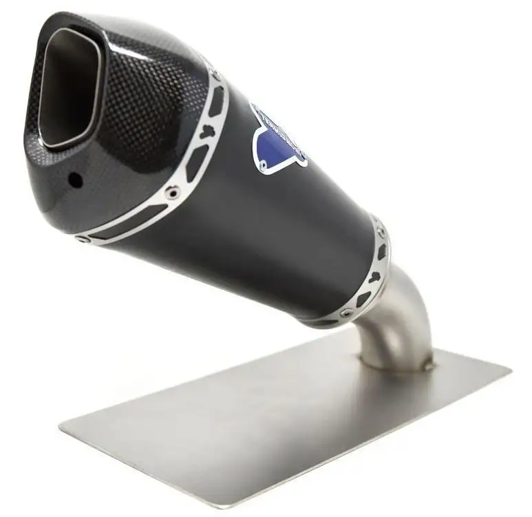 Scarico completo Termignoni non omologato con collettori in acciaio inox e terminale in titanio verniciato nero con fondello in carbonio per Honda CB 650 R 19-25