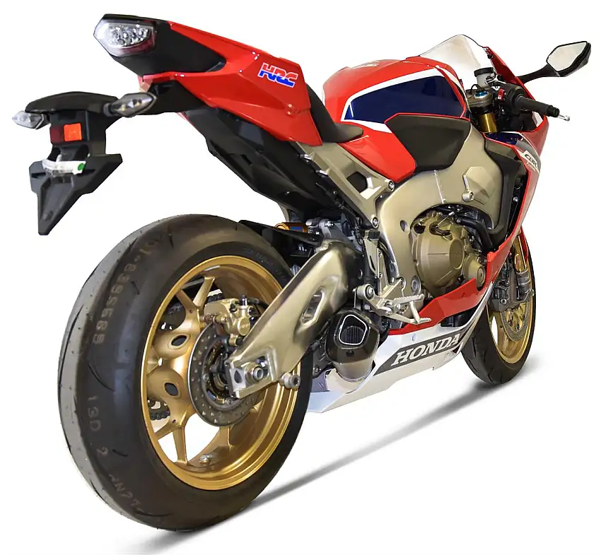 Scarico completo Termignoni non omologato con collettori in acciaio inox e terminale in titanio con fondello in carbonio per Honda CBR 1000 RR 17-19