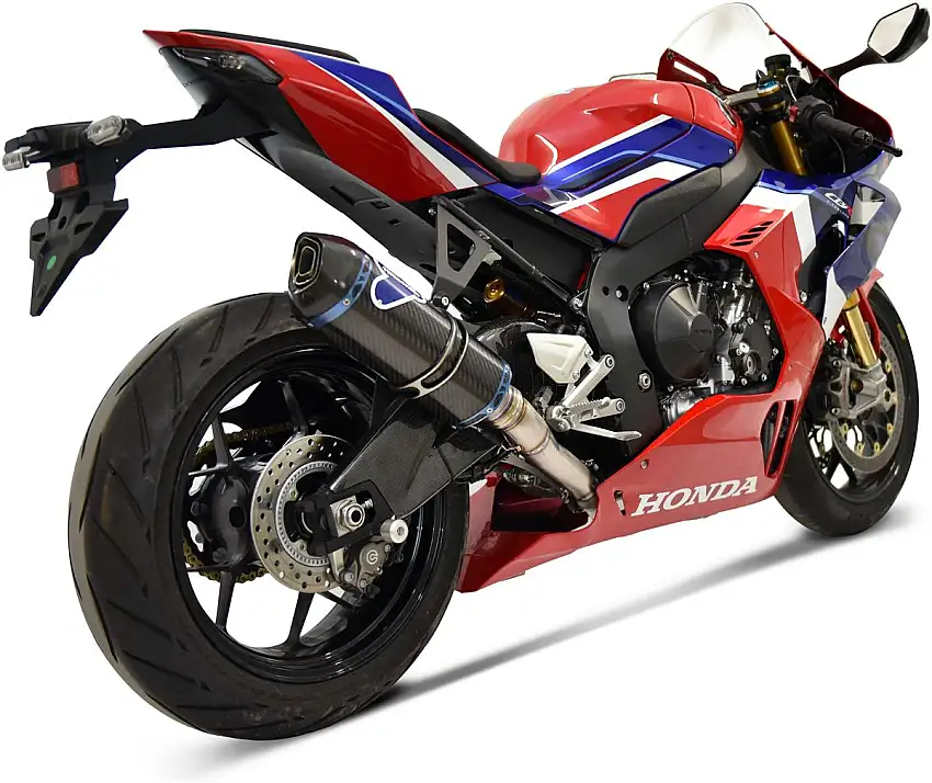 Scarico completo Termignoni non omologato con collettori in titanio e terminale in titanio con fondello in carbonio per Honda CBR 1000 RR-R 20-22