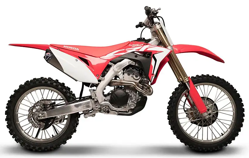 Scarico completo Termignoni non omologato con collettori in acciaio inox e terminale in titanio con fondello in carbonio per Honda CRF 250 R 18-19 (2 Silenziatori)
