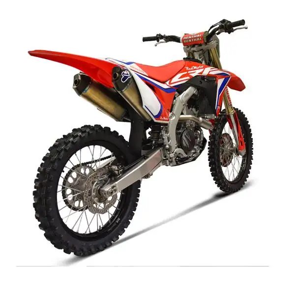 Scarico completo Termignoni non omologato con collettori in acciaio inox e terminale in titanio con fondello in carbonio versione Cross per Honda CRF 250 R 18-21 (2 Silenziatori)