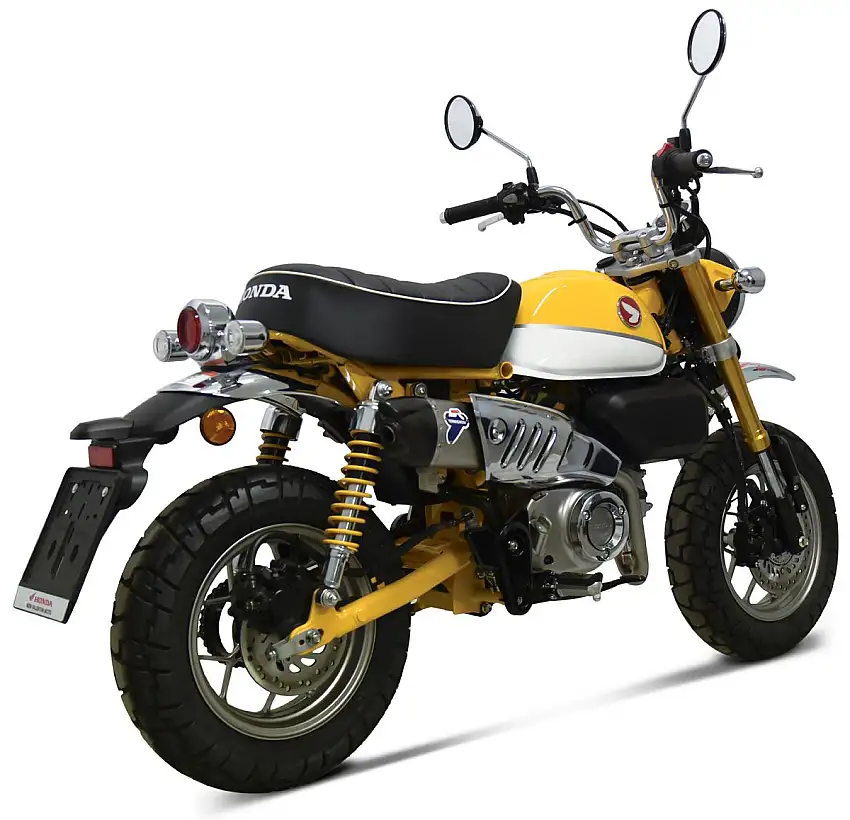 Scarico completo Termignoni non omologato con collettori in acciaio inox e terminale in acciaio inox con fondello in carbonio per Honda Monkey 125 18-24