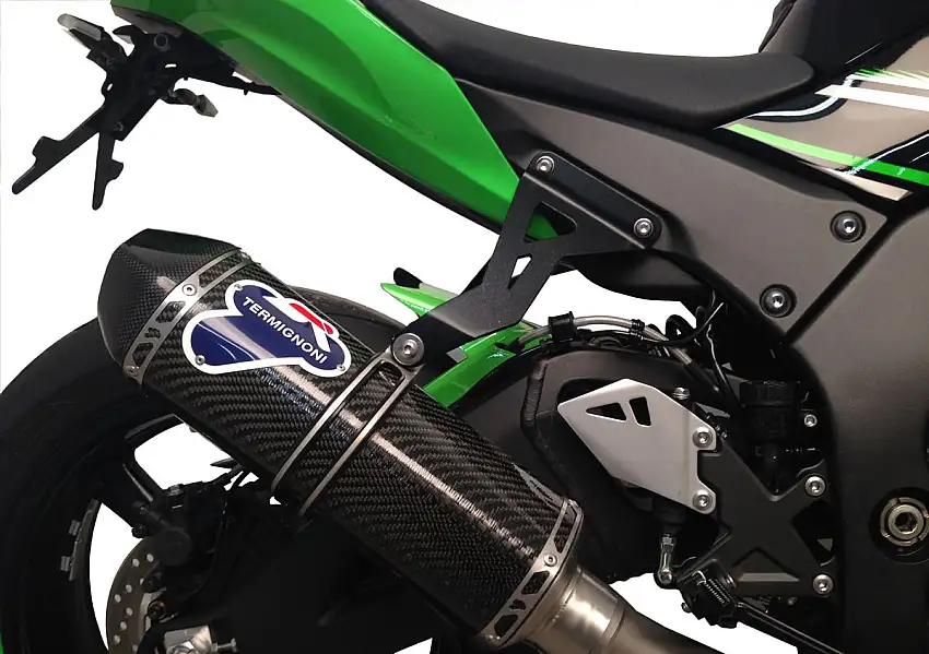 Scarico completo Termignoni non omologato con collettori in acciaio inox e terminale in carbonio per Kawasaki ZX-10R 10-18