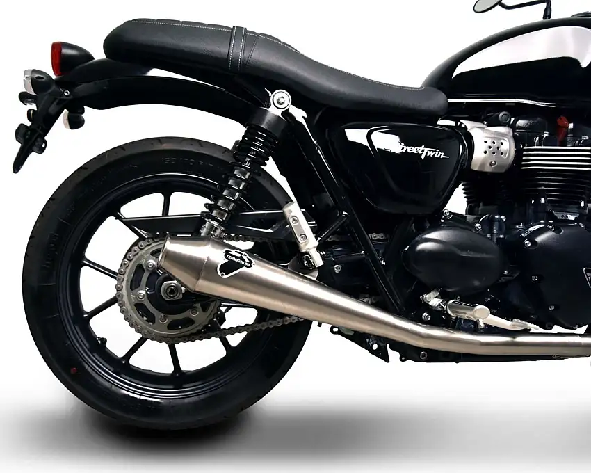 Scarico completo Termignoni non omologato con collettori e terminale in acciaio inox per Triumph Street Twin 900 16-20