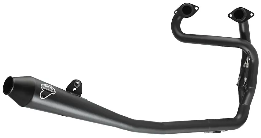 Scarico completo Termignoni non omologato con collettori e terminale in acciaio inox black edition per Triumph Street Twin 900 16-20