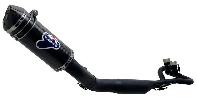 Scarico completo Termignoni omologato con collettori in acciaio inox black e terminale in carbonio per Yamaha T-Max 530 12-16