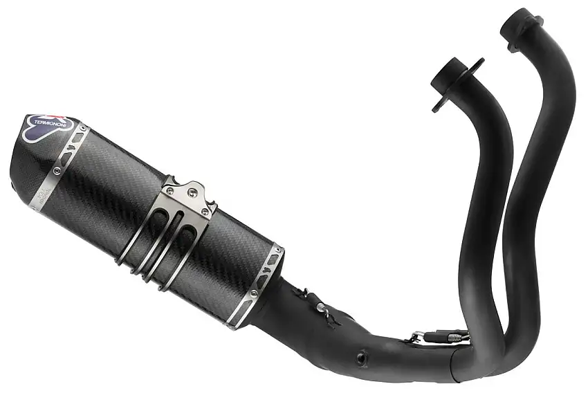 Scarico completo Termignoni omologato Euro 4 con collettori in acciaio inox black e terminale in carbonio per Yamaha XSR 700 16-20