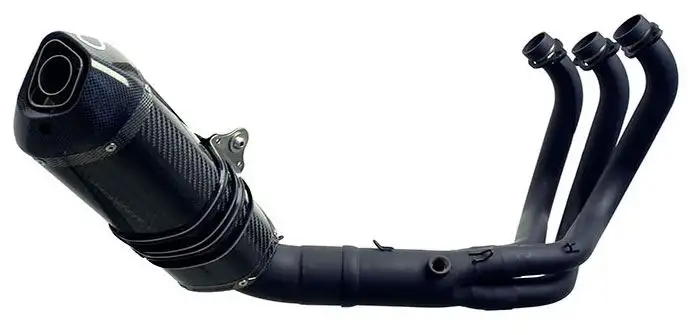 Scarico completo Termignoni omologato Euro 4 con collettori in acciaio inox black e terminale in carbonio per Yamaha XSR 900 16-20