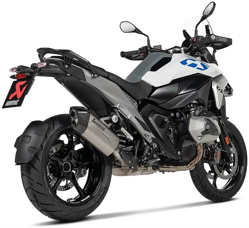Terminale di scarico Akrapovic omologato in titanio con fondello in carbonio per BMW R 1300 GS Adventure 24-25