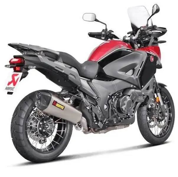 Terminale di scarico Akrapovic omologato in titanio con fondello in carbonio per Honda Crosstourer 1200 16-20