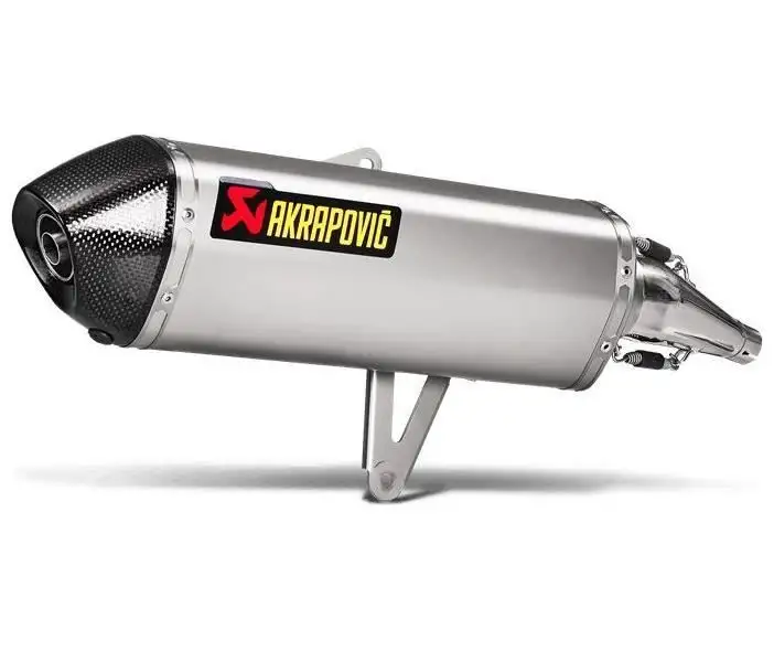 Terminale di scarico Akrapovic omologato in acciaio con fondello in carbonio per Honda SH 300 i 16-20