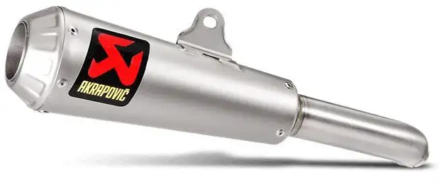 Terminale di scarico Akrapovic non omologato in titanio per Kawasaki Ninja 125 19-25