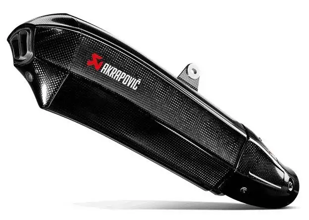Terminale di scarico Akrapovic non omologato in carbonio per Kawasaki Ninja H2 15-20