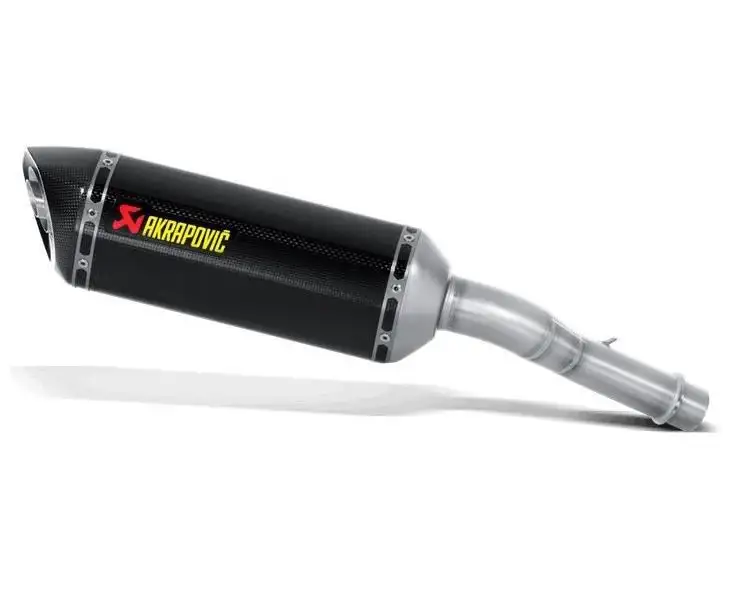 Terminale di scarico Akrapovic omologato Euro 4 in carbonio per Kawasaki Versys 1000 12-18