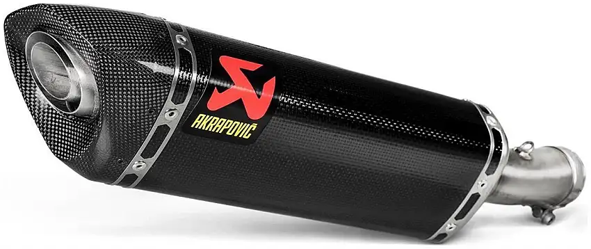 Terminale di scarico Akrapovic non omologato in carbonio per Kawasaki Z 500 24-25