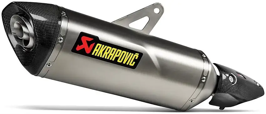 Terminale di scarico Akrapovic omologato Euro 5+ in titanio con fondello in carbonio per Kawasaki Z 7 Hybrid 24-25