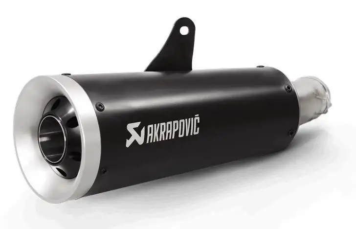 Terminale di scarico Akrapovic omologato in titanio foderato nero per Kawasaki Z 900 RS Cafe 18-23