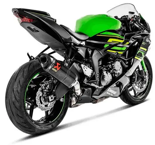 Terminale di scarico Akrapovic non omologato in carbonio per Kawasaki ZX-6R 09-25