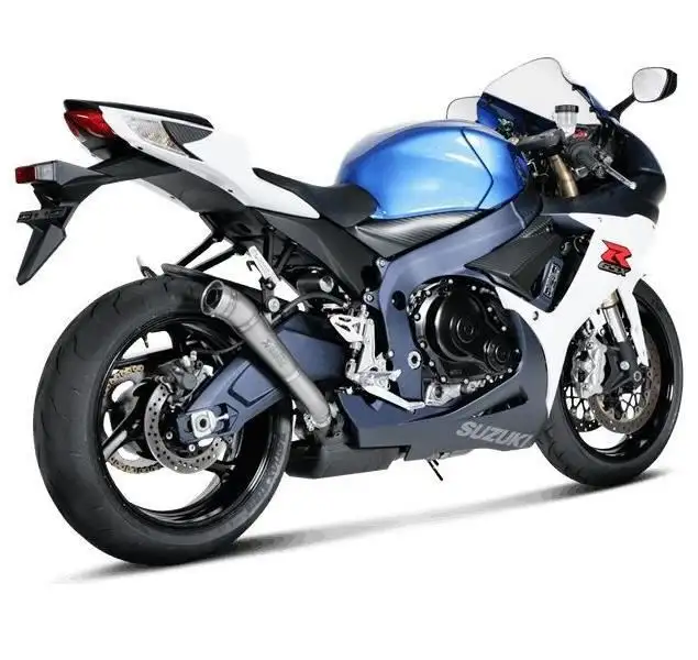 Terminale di scarico Akrapovic non omologato in titanio per Suzuki GSX-R 600 11-17