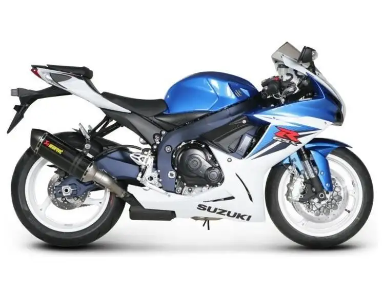 Terminale di scarico Akrapovic omologato in carbonio per Suzuki GSX-R 750 11-17