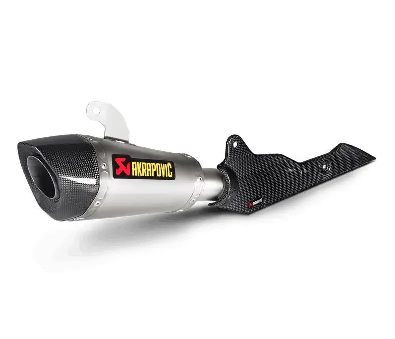 Terminale di scarico Akrapovic omologato in titanio con fondello in carbonio per Suzuki GSX-S 1000 15-20
