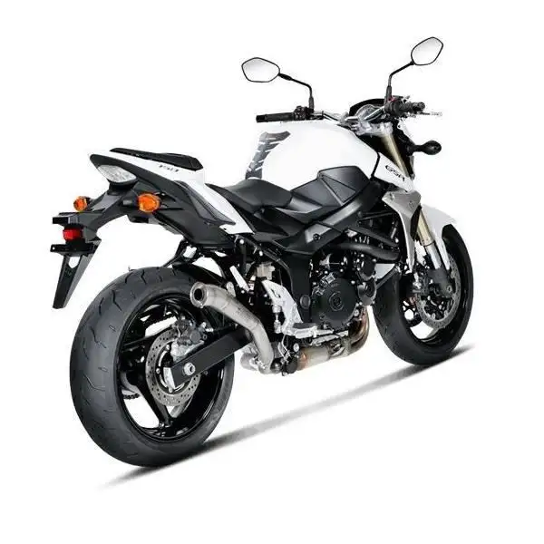 Terminale di scarico Akrapovic non omologato in titanio per Suzuki GSX-S 750 15-16