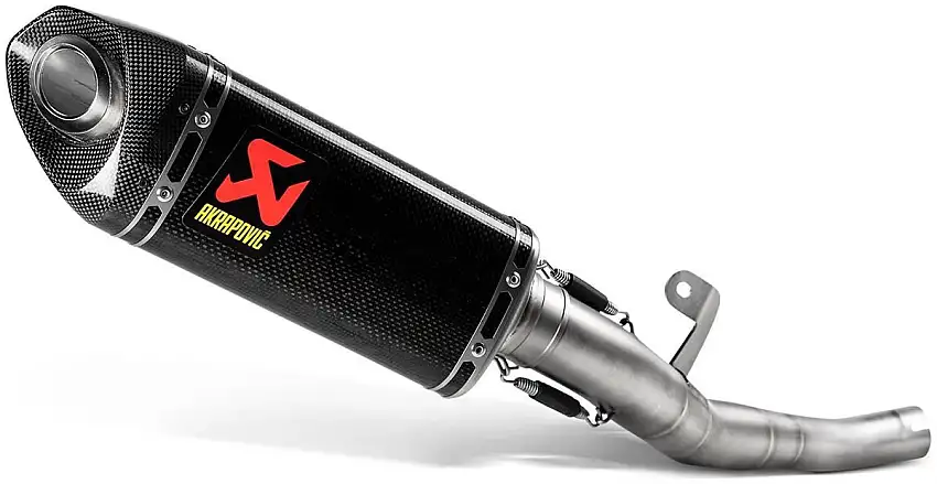 Terminale di scarico Akrapovic non omologato in carbonio per Triumph Street Triple 765 RS 20-22